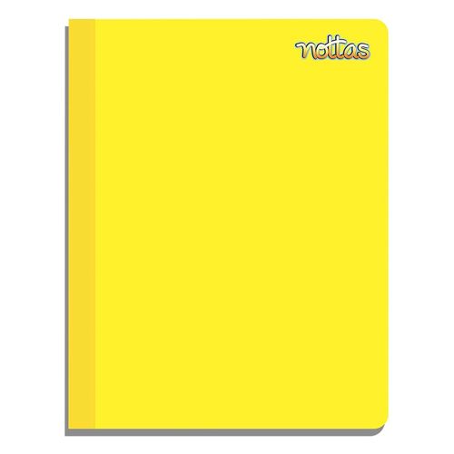 Cuaderno Nottas cosido grande amarillo - 100 hojas