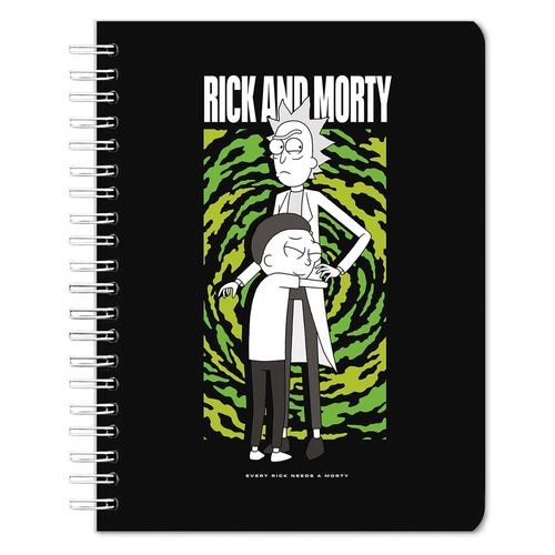 Cuaderno Rick & Morty pasta dura pro  - 100 hojas