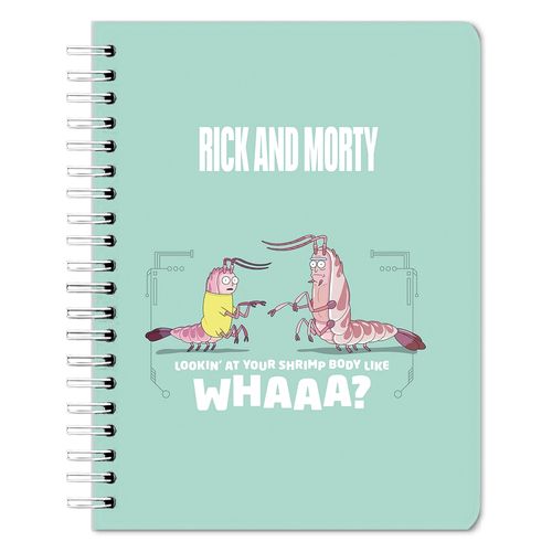 Cuaderno Rick y Morty 1 tapa dura pro - 100 hojas