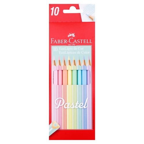 Lápices de colores Faber Castell colores pastel - 10 Pzas