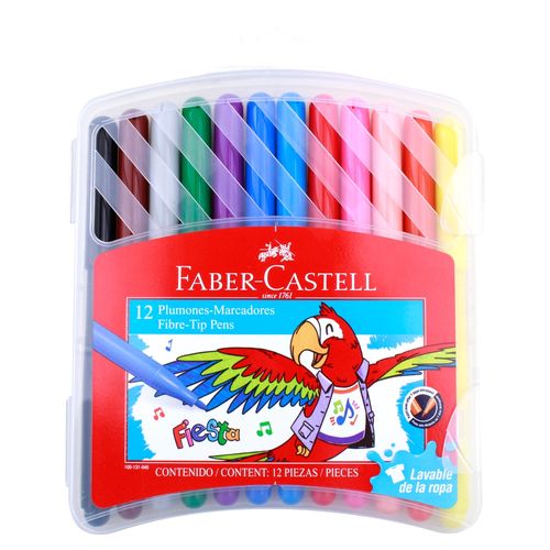 Marcadores Faber Castell fiesta de colores - 12 Uds
