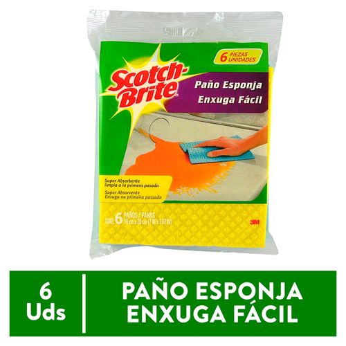 Paño Scotch Brite Absorbente - 6Uds