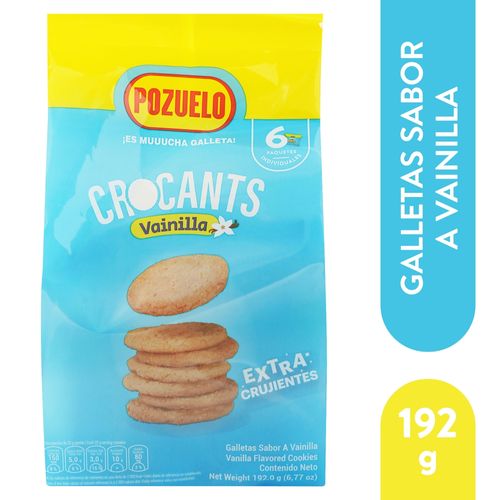 Galleta Pozuelo Crocants Vainilla 192 G