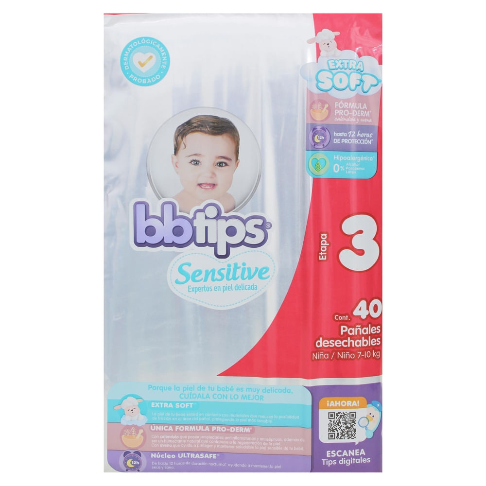 Comprar Panal Bb Tips Megapack T3 40ea Unid | Walmart Guatemala - Paiz ...