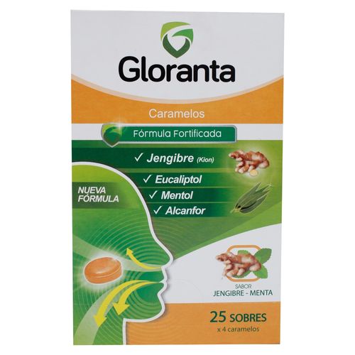 Caramelos Gloranta Good Brands Jengibre Menta Caramelos 10gr