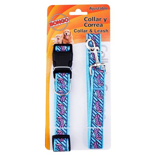 Combo Tiraperro Y Collar Con Diseno - 1 Unidad