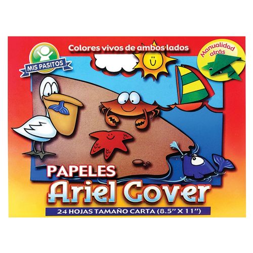 Block Mis Pasitos ariel cover tamaño carta - 24 hojas