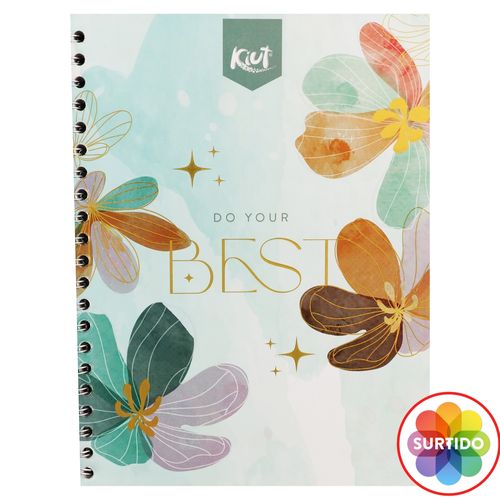 Cuaderno Kiut espiral diseño surtido - 80 hojas
