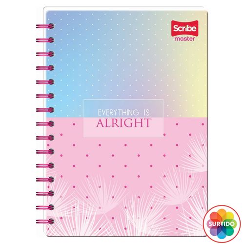 Cuaderno Scribe master femenino - 200 hojas