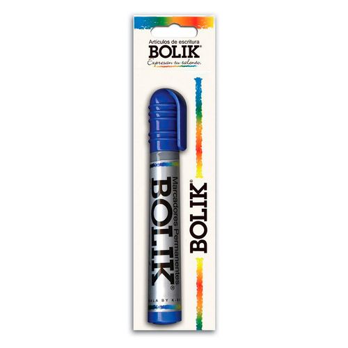 Marcador Bolik permanente color azul