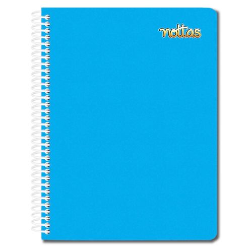 Cuaderno Nottas espiral pasta flexible tamaño profesional celeste - 100 hojas