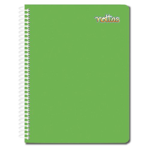 Cuaderno Nottas espiral pasta flexible tamaño profesional verde - 100 Hojas