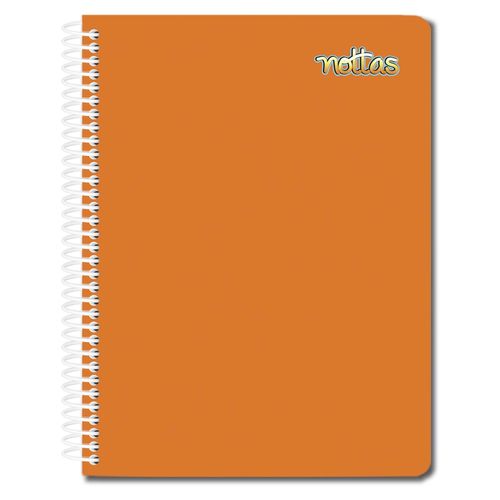 Cuaderno Nottas espiral pasta flexible tamaño profesional anaranjado - 100 hojas