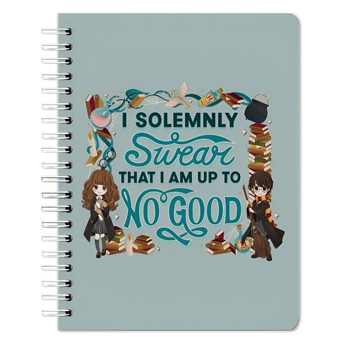 Cuaderno Nottas espiral pasta flexible diseño harry potter - 100 hojas