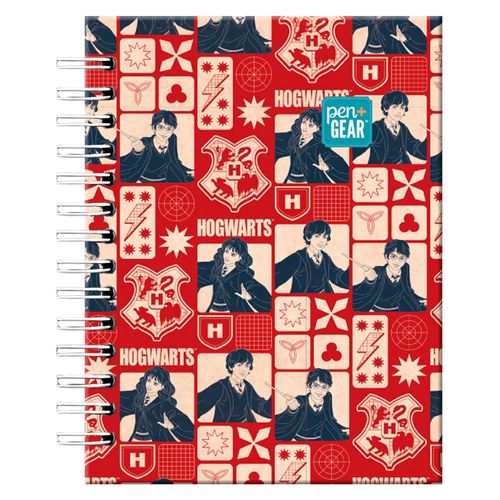 Cuaderno Pen + Gear doble 6 materias harry potter ícono - 150 hojas