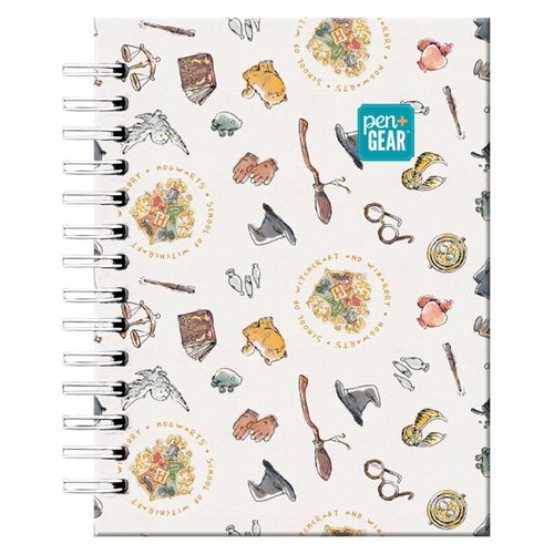 Cuaderno Pen + Gear espiral doble anillo pasta dura tamaño francés diseño harry potter ícono 8 - 150 hojas