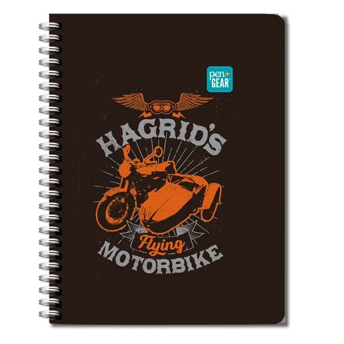 Cuaderno Pen + Gear pasta dura harry potter motorbike - 180 hojas