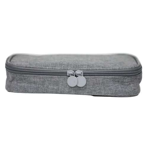 Cartuchera Pen + Gear básica mediana gris