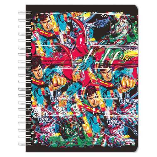 Cuaderno Pen + Gear pasta dura 6 materias superman - 180 hojas