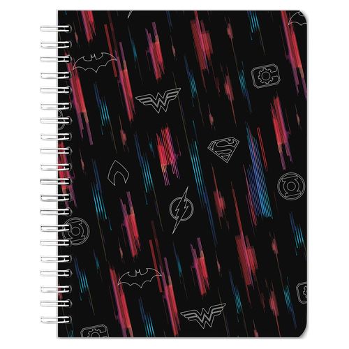 Cuaderno Pen + Gear multimateria pasta semi dura diseño liga de la justicia - 180 hojas