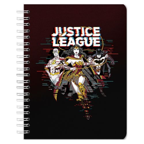Cuaderno Pen + Gear pasta dura 6 materias justice league wonder woman - 180 hojas
