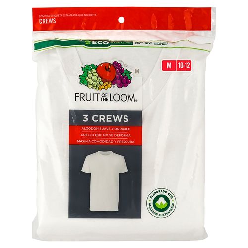 Calsoncillo Fruit Of Loom Para Niño Color Blanco M