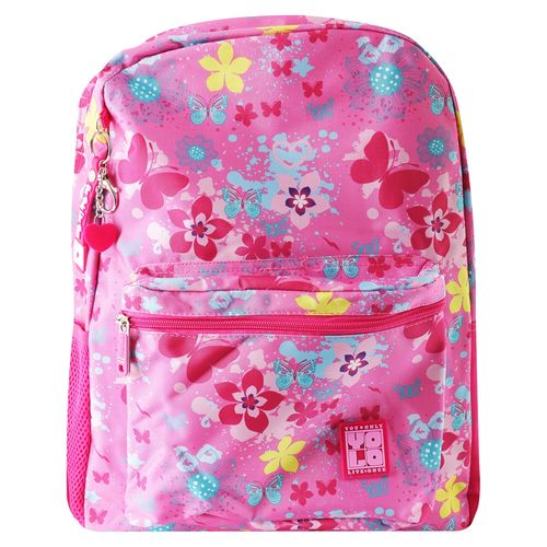 Mochila Yolo juvenil con malla lateral rosada