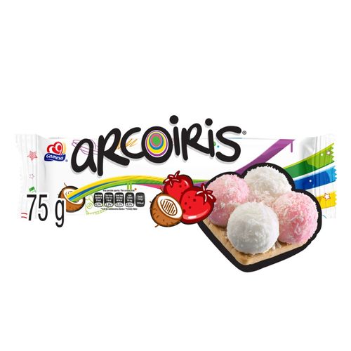 Galleta Gamesa Arcoíris Fresa, Vainilla Y Coco- 75 g