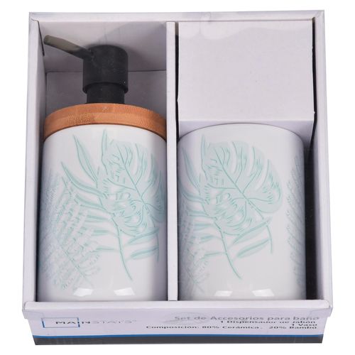 Set Mainstays de accesorios para baño - 2 Pzas