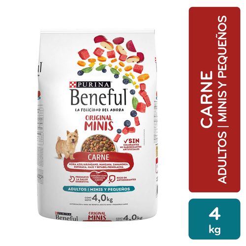 Alimento seco Purina benaful para perro raza minis - 4000 g