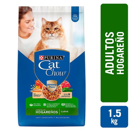 Alimento Gato Purina Cat Chow Hogareños Carne -1.5kg