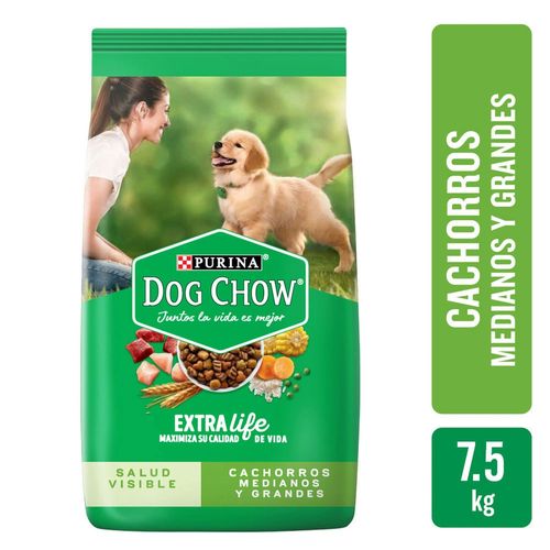 Alimento Perro Cachorro Purina Dog Chow Medianos y Grandes -7.5kg