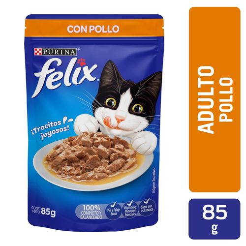 Alimento Húmedo Gato Adulto Purina Felix Pollo -85g