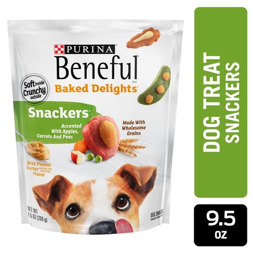 Snacks Purina Beneful Baked Delights Apples, Carrots & Peas (Manzana, Zanahoria y guisantes) 269g