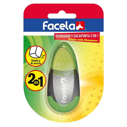 Borrador y sacapuntas Facela dos en uno