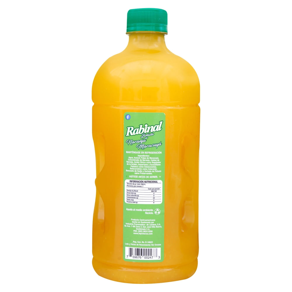 Comprar Jugo Rabinal Naranja Maracuya - 1800ml | Walmart Guatemala ...