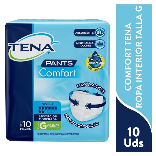 Ropa Interior Tena desechable comfort 10 uds -Talla