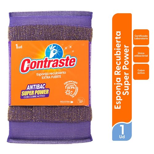 Esponja El Contraste Recubierta Super Power - 1 Ud