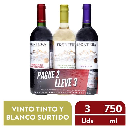 Vino Frontera Variedad 3 Pack 2250 Ml