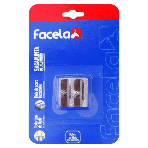 Sacapunta Facela de aluminio 2 agujeros