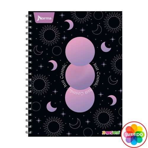 Cuaderno Norma diseño colorido rayado 200 hojas