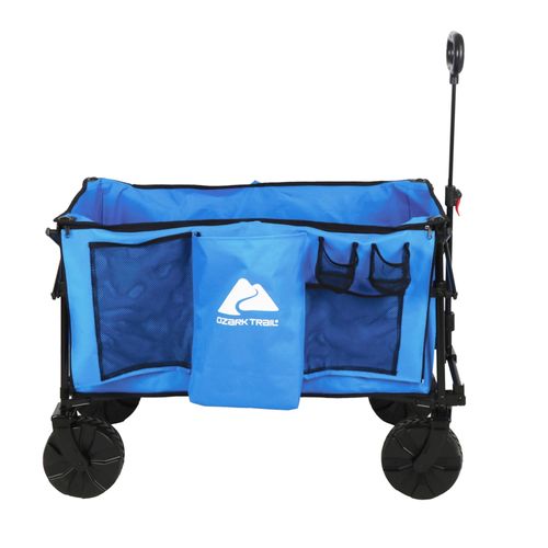 Vagon Plegable Ozark Color Azul Con Ruedas