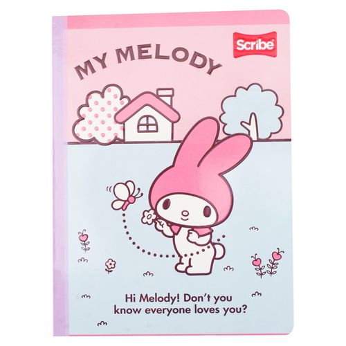 Cuaderno Scribe cosido cuadros melody - 100 hojas