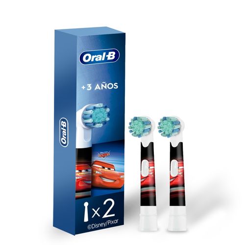 Cabezales Oral B de Repuesto Cepillo Dental Kids Disney Cars - 2 uds