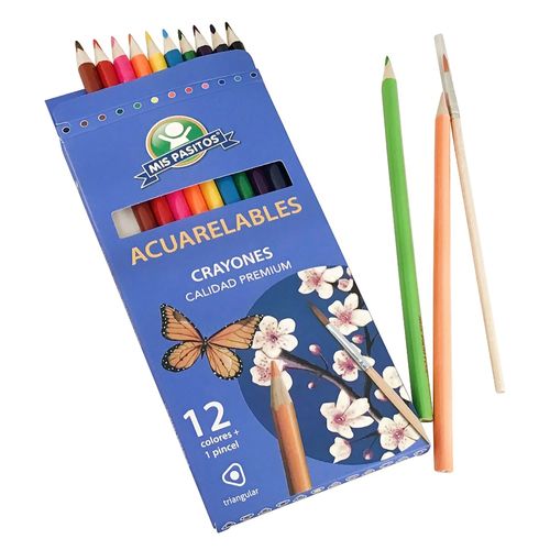 Crayón Mis Pasitos acuarelable de colores - 12 Uds