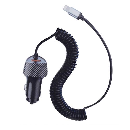 Cargador Auto Dc 12 24V 2 Puertos Usb Ad