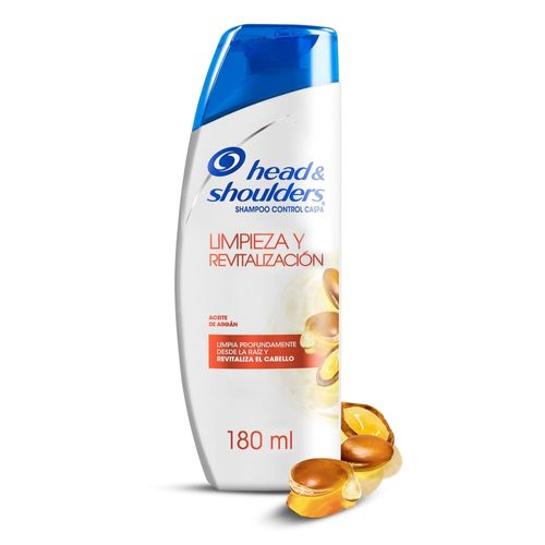Shampoo Marca Head & Shoulders Aceite De Argán Limpieza Y Revitalización - 180 ml