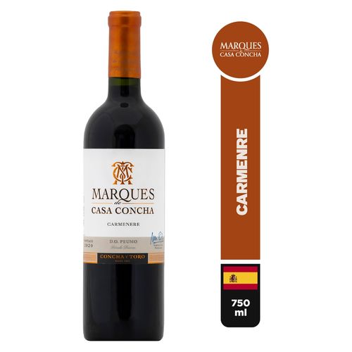 Vino tinto Marques Casa Concha carmenere - 750 ml