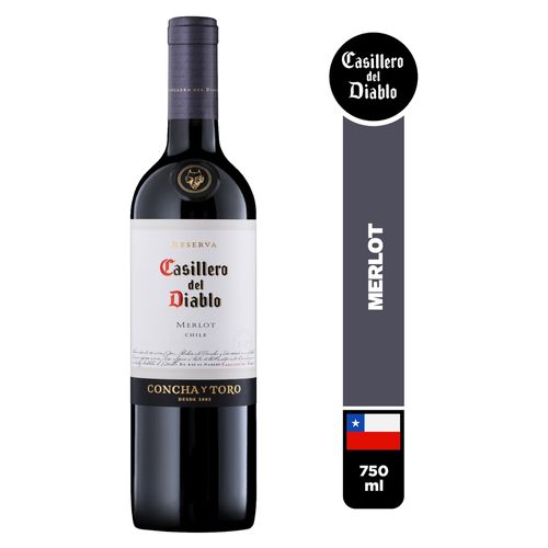 Vino Tinto Casillero Del Diablo, Merlot - 750ml