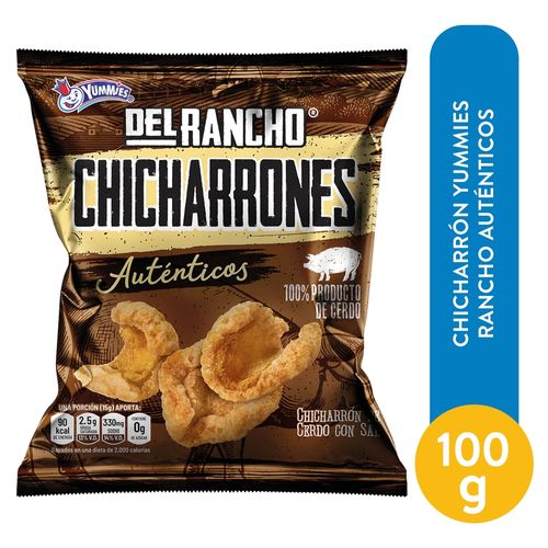 Chicharron Yummies Rancho Auntenticos - 100gr
